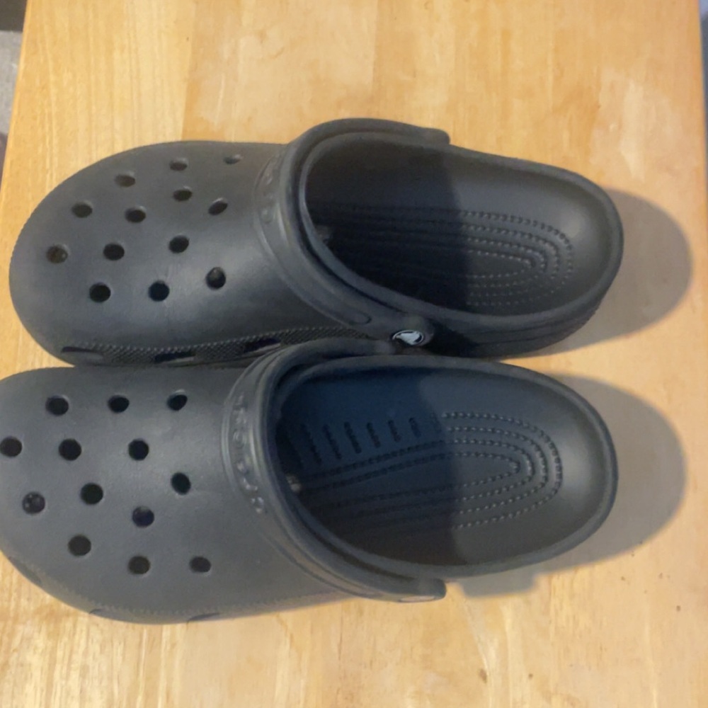 Kids/Men Black Clogs